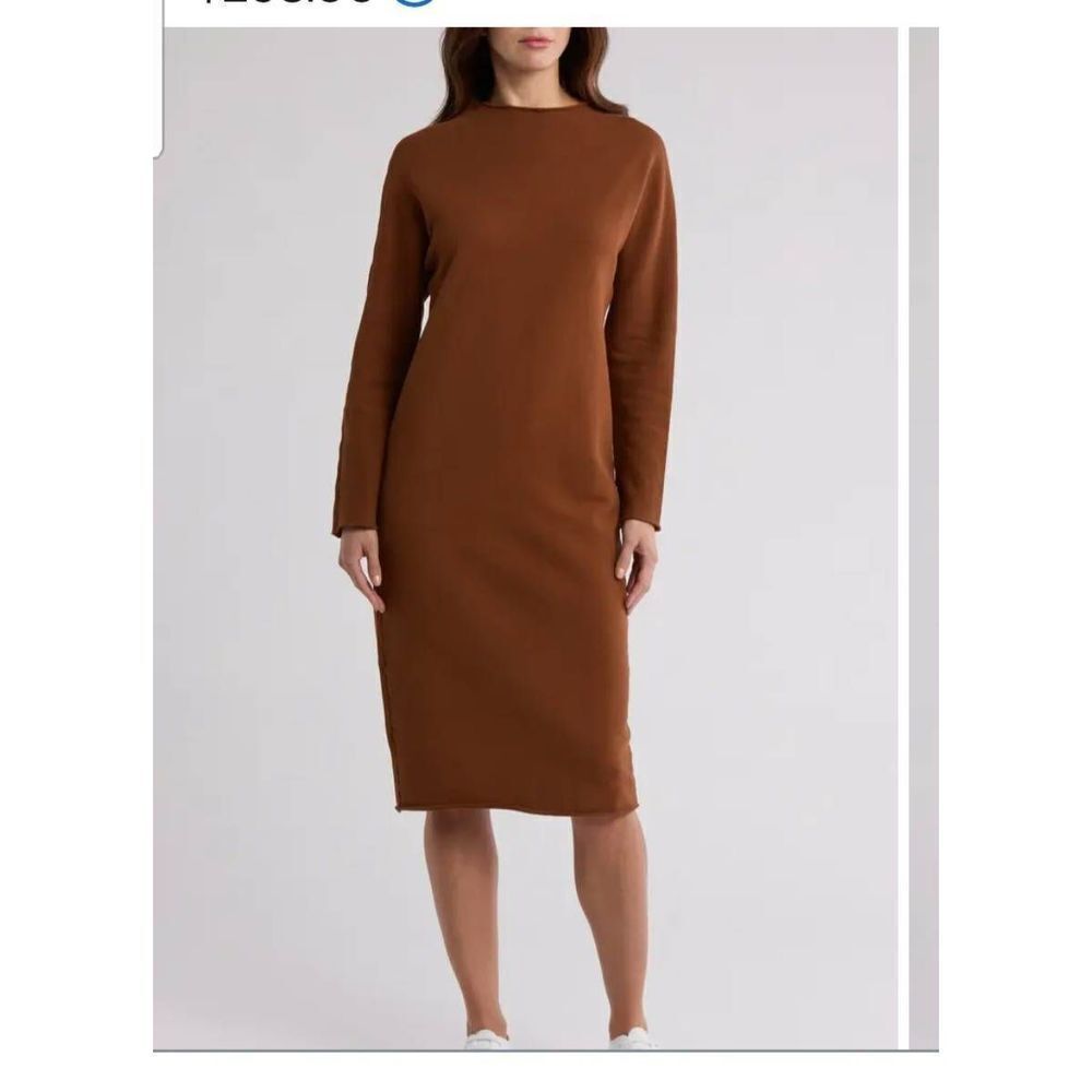 Frank & Eileen - Isabelle Funnel Neck Dress - Cinnamon sz Small